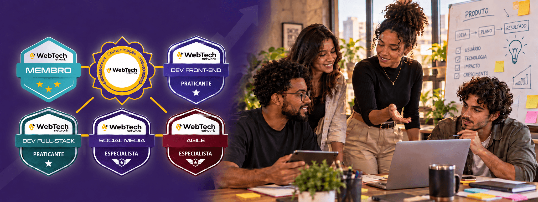 Banner do programa de certificações WebTech Network