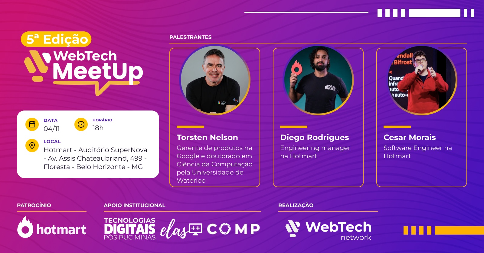 Meetup Webtech Network - 5˚ Edição